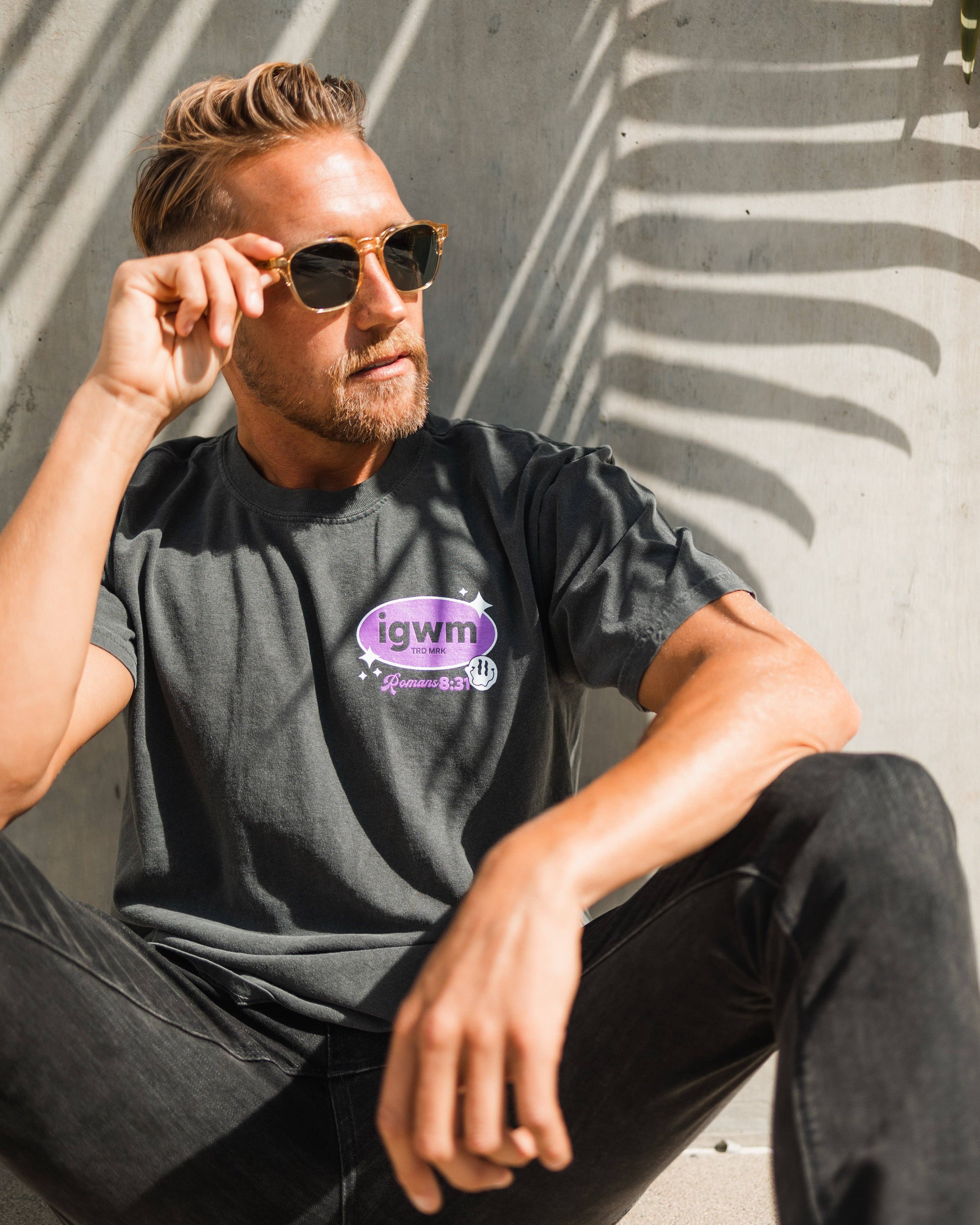 In God We Must – wholesale Screen printed t-shirt – unisex – Romans Mineral Wash Premium Pepper Tee6