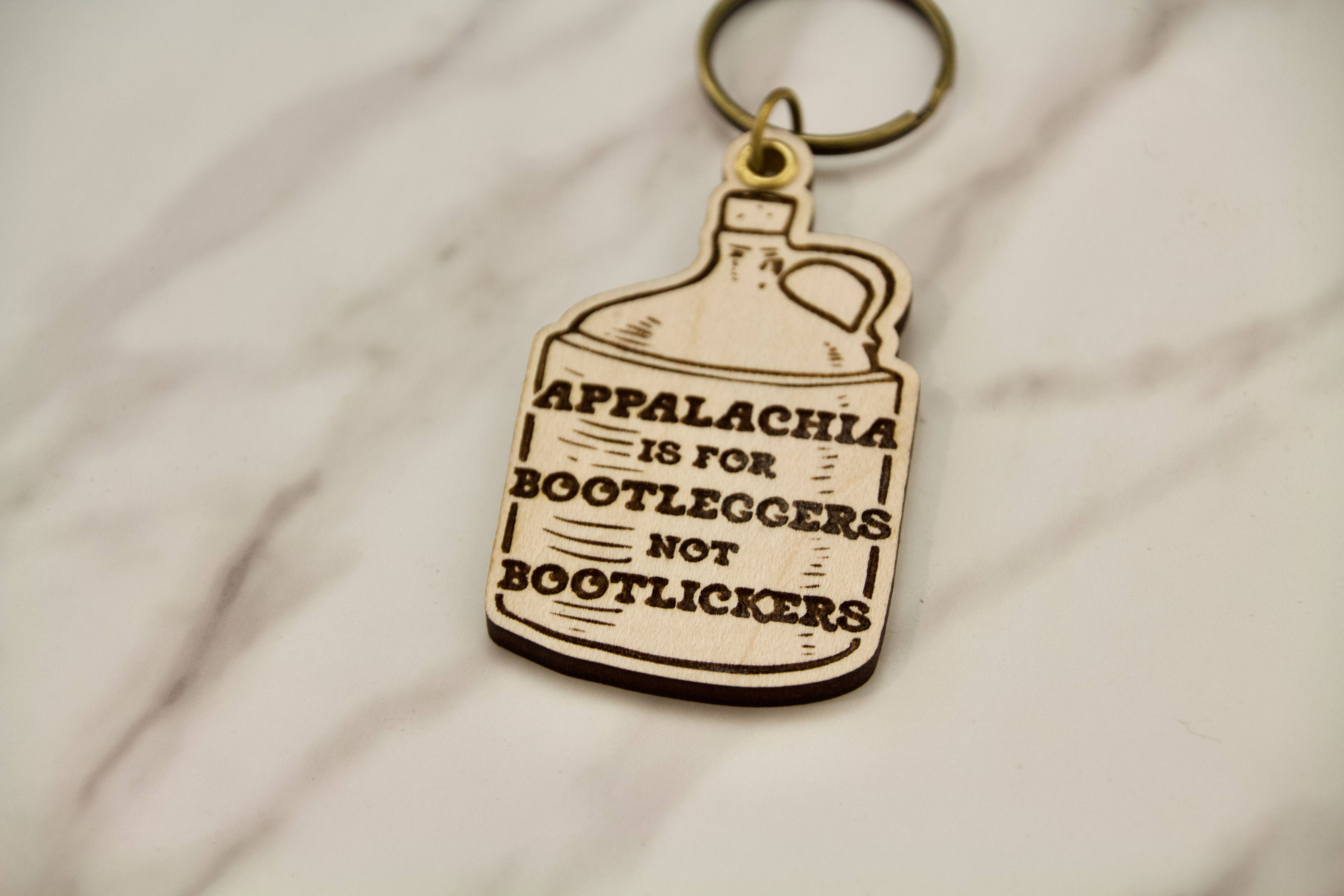 Slate & Stone Co. - Vente Porte-clés – unisexe - Porte-clés Les Appalaches sont pour les bootleggers, pas pour les bootlickers2