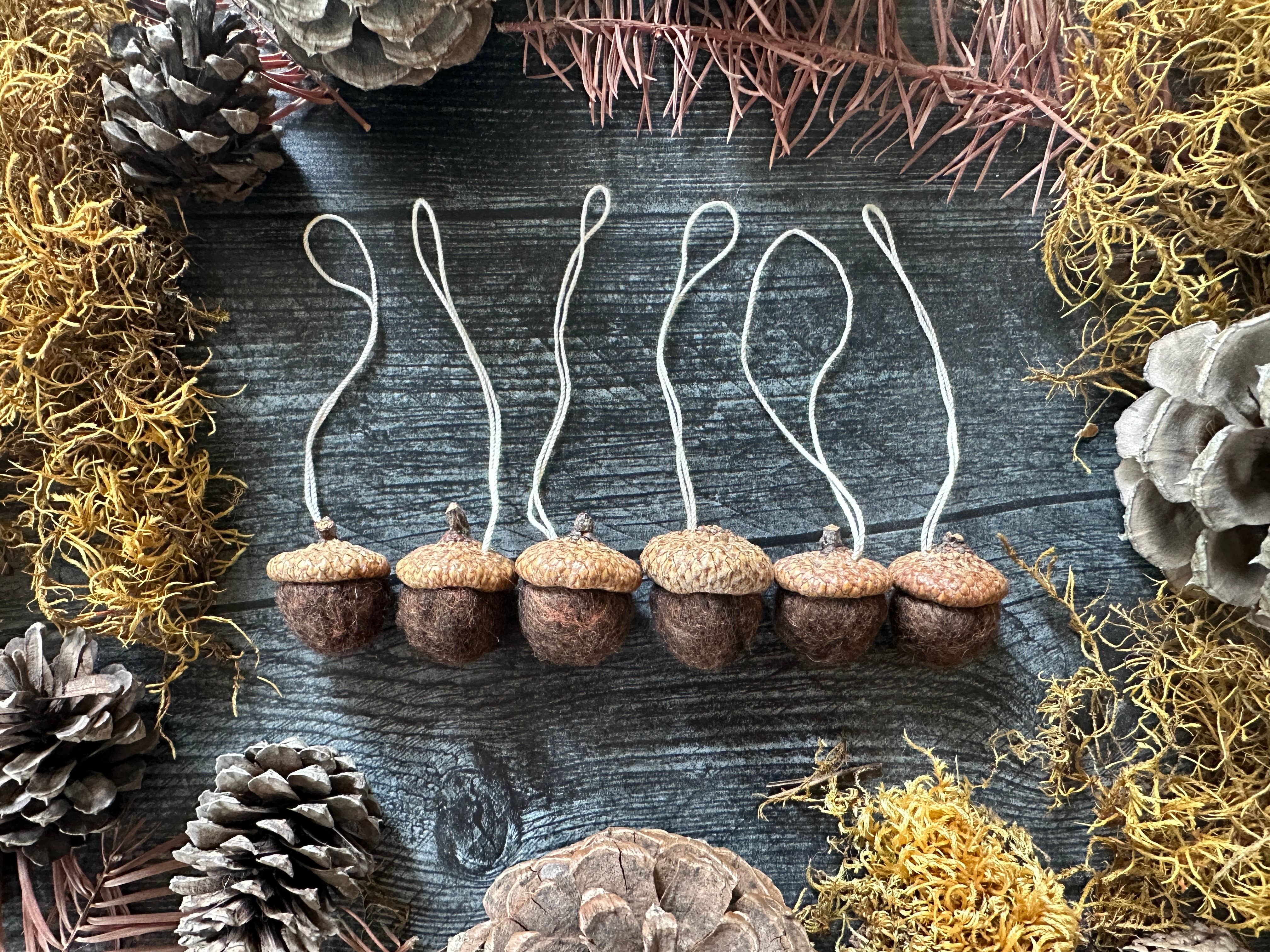 House of Moss - Vendita all'ingrosso Decorazione - Ornamento Ghianda | Mini Ornamento in Lana | 18 Colori14