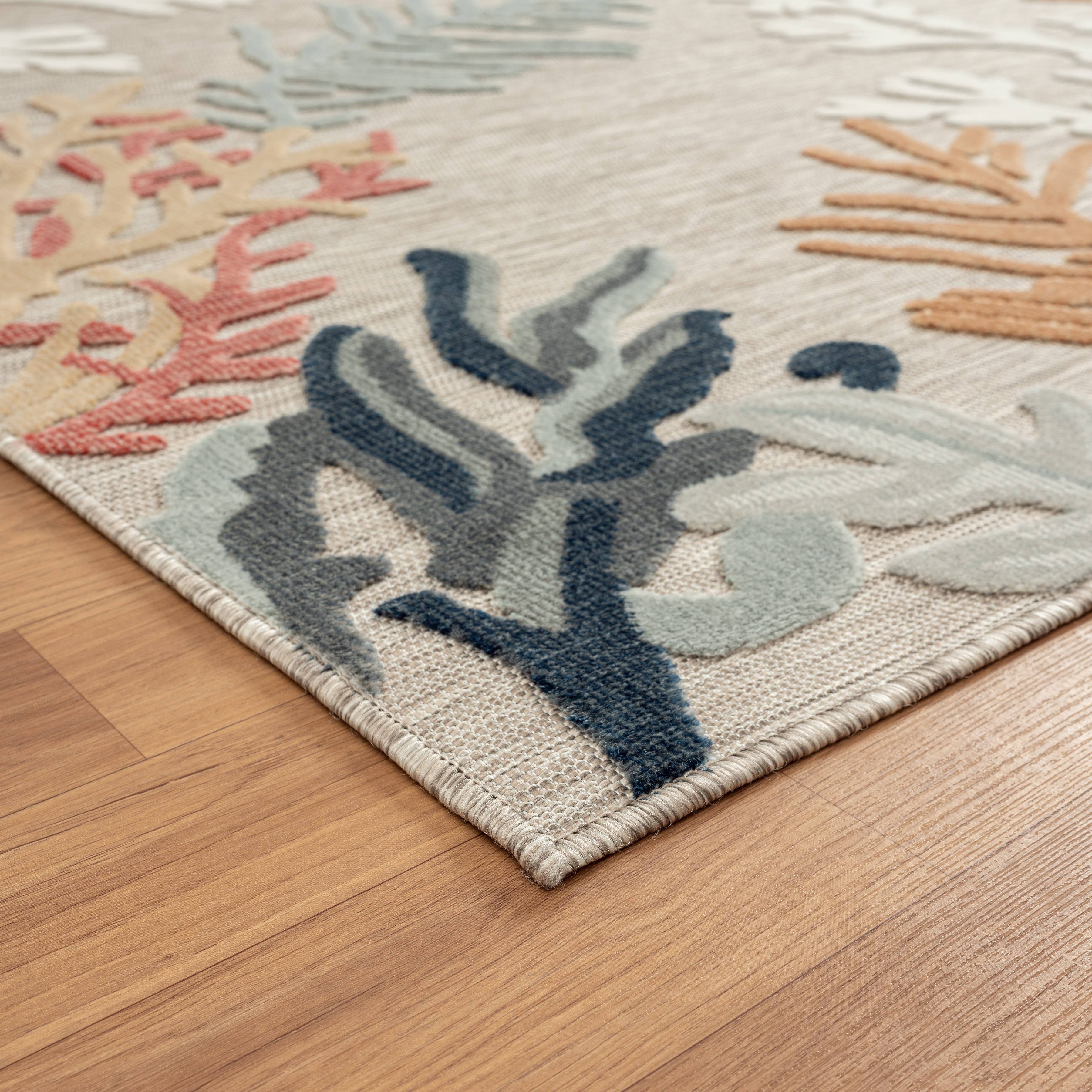 LR Home - Wholesale Area Rug - Coastal Transitional Multi-Color Indoor/Outdoor Rug12