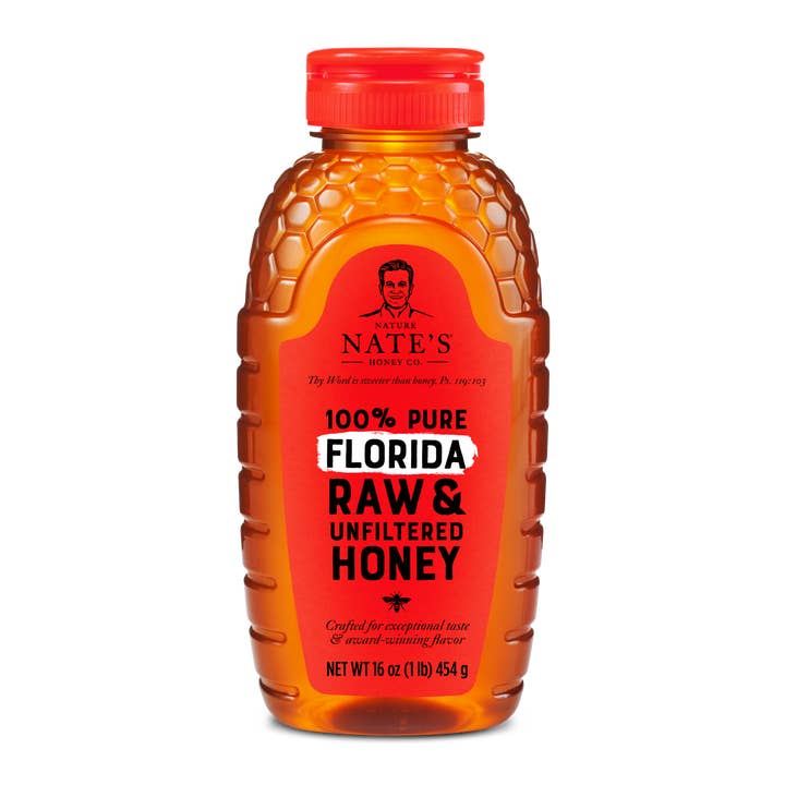 Nature Nate's Raw And Unfiltered Florida Honey for wholesale by Nate's Honey