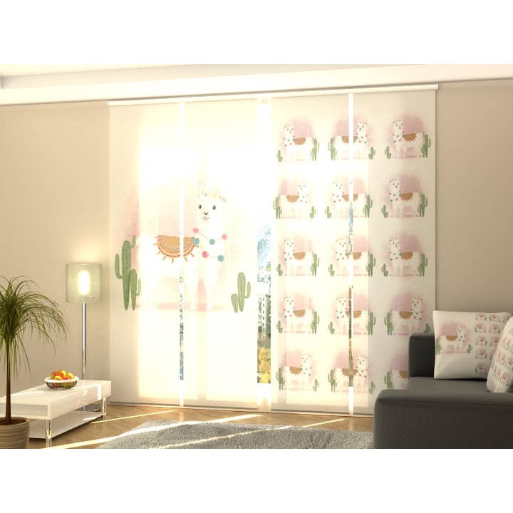 Juego de 4 lindas cortinas de alpaca para venta al por mayor de IlyDecor