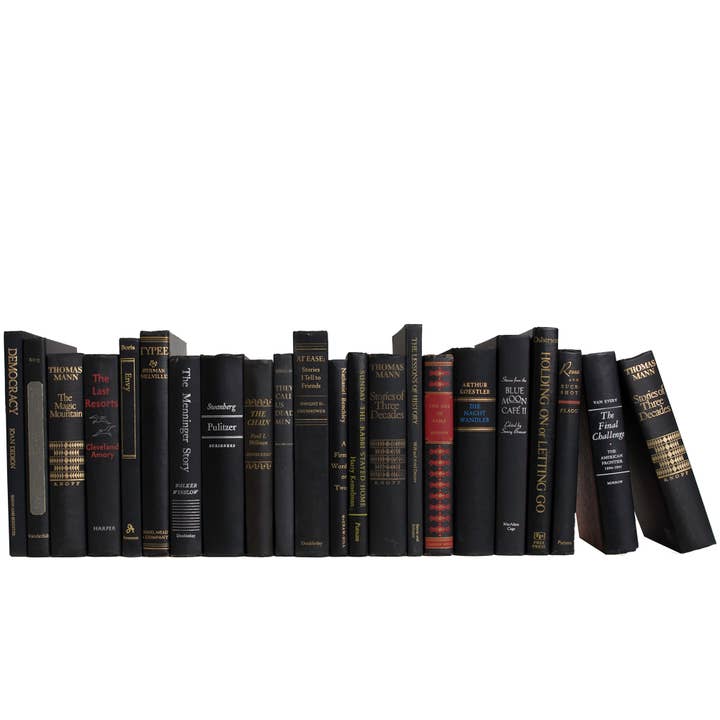 Decorative Black Books By The Foot - Vintage Onyx for wholesale by Booth & Williams