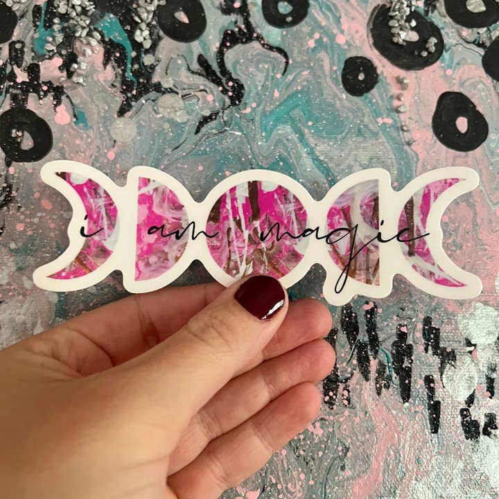 I Am Magic Moon Sticker Decal for wholesale by More Joy Better Life