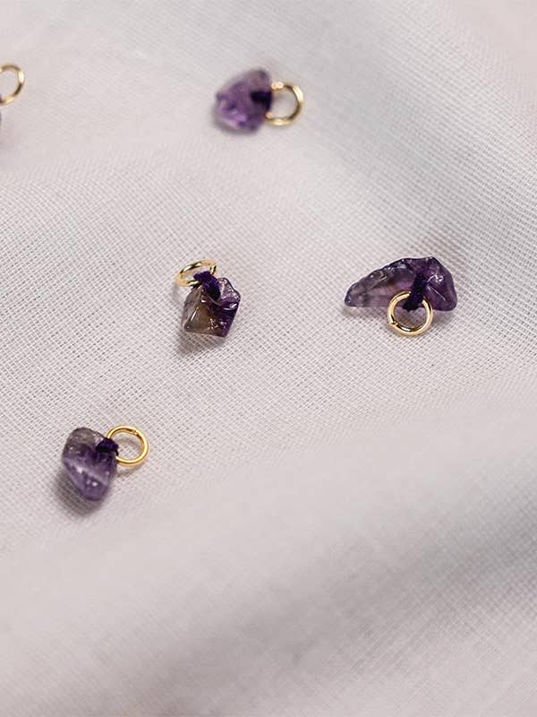 Amethyst stone necklace for wholesale by House of Klunkar