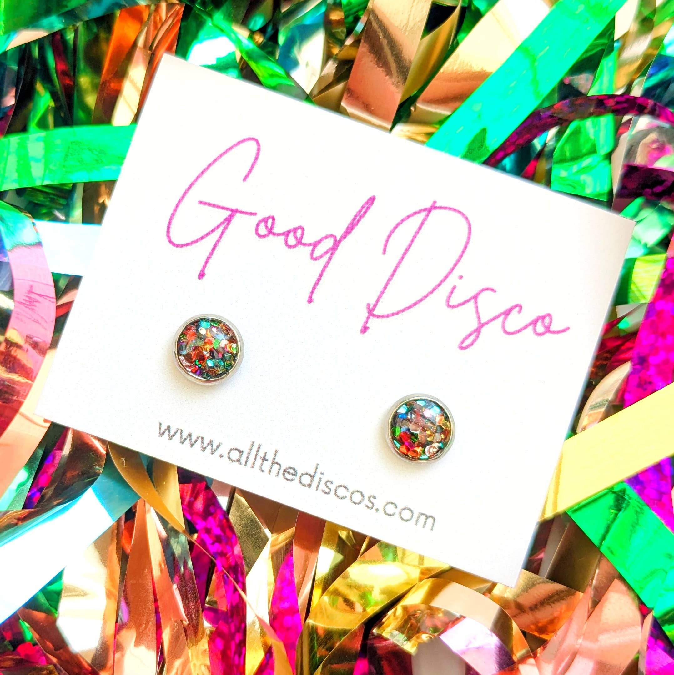 All The Discos - Wholesale Stud/Post Earrings - Good Disco Stud Earrings0