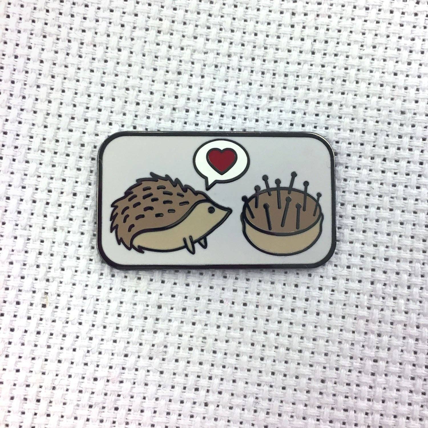 Snarky Crafter Designs – wholesale Knitting/Crochet Supplies – Hedgehog Pincushion Love Needle Minder4