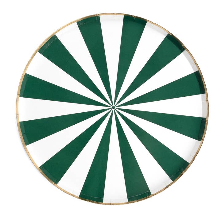 Gatherings by Curated Paperie - Wholesale Disposable Plate - Green Candy Burst Dinner Paper Plates