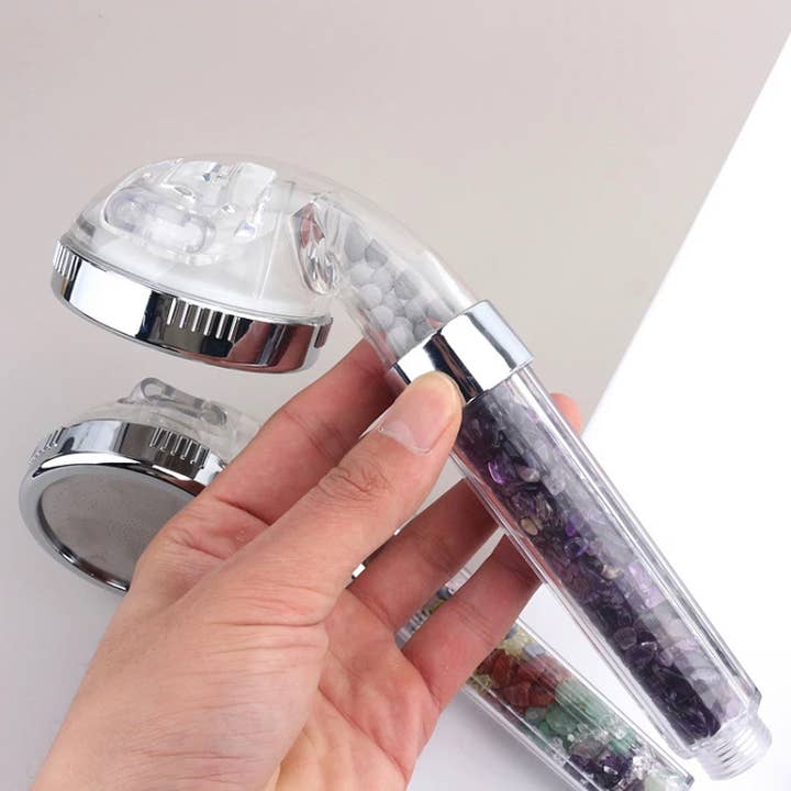 Earth's Gems Boutique - Wholesale Shower Head - Crystal Infused shower head- bath accessory, shower steamer