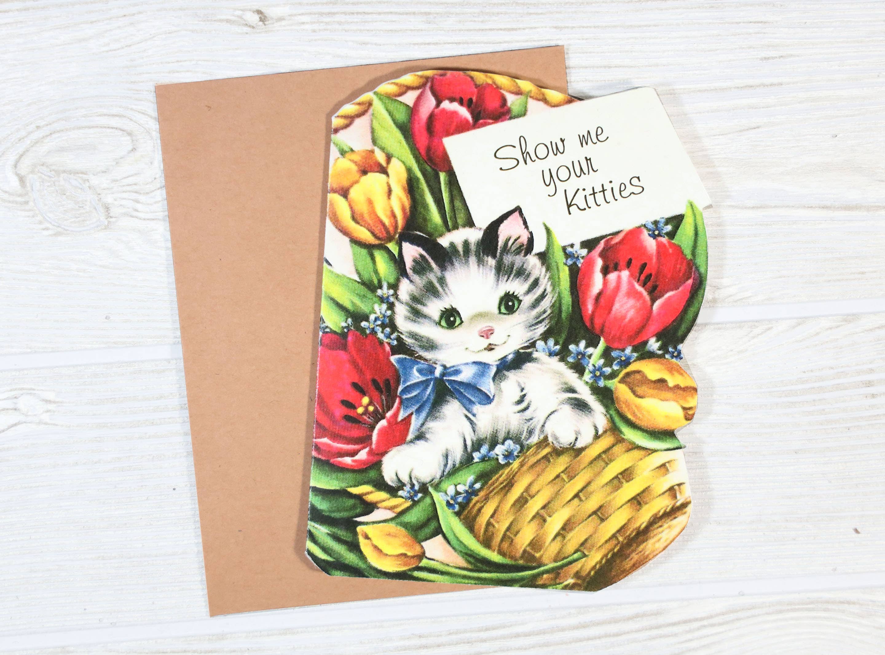 Bad Betty Greeting Co. - Wholesale Love Card - Show Me Your Kitties - Punny Relationship Card1