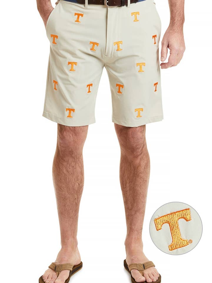Collegiate Ackformance Curto Cáqui com Tennessee por atacado de Castaway Clothing Nantucket Island