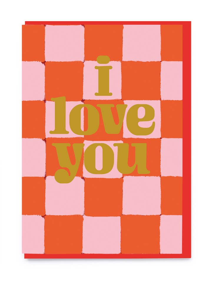 Ich liebe dich Schachbrett-Valentinstagskarte für den Großhandel von Noi Publishing