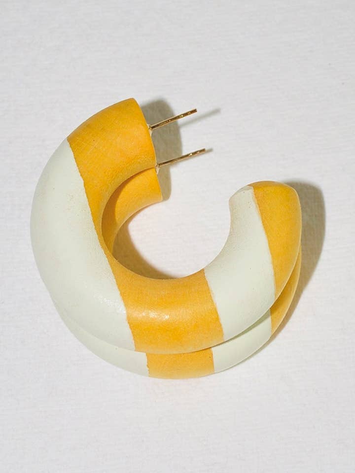 Petit cerceau à rayures Limone pour la vente par BINKY AND LULU