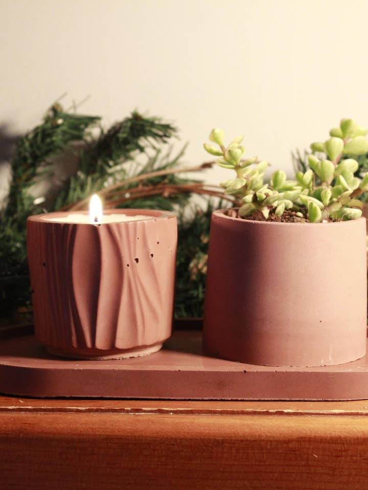 Pine & Snow Hand-Poured Scented Soy Candle for wholesale by Twin Poppy Supply LLC