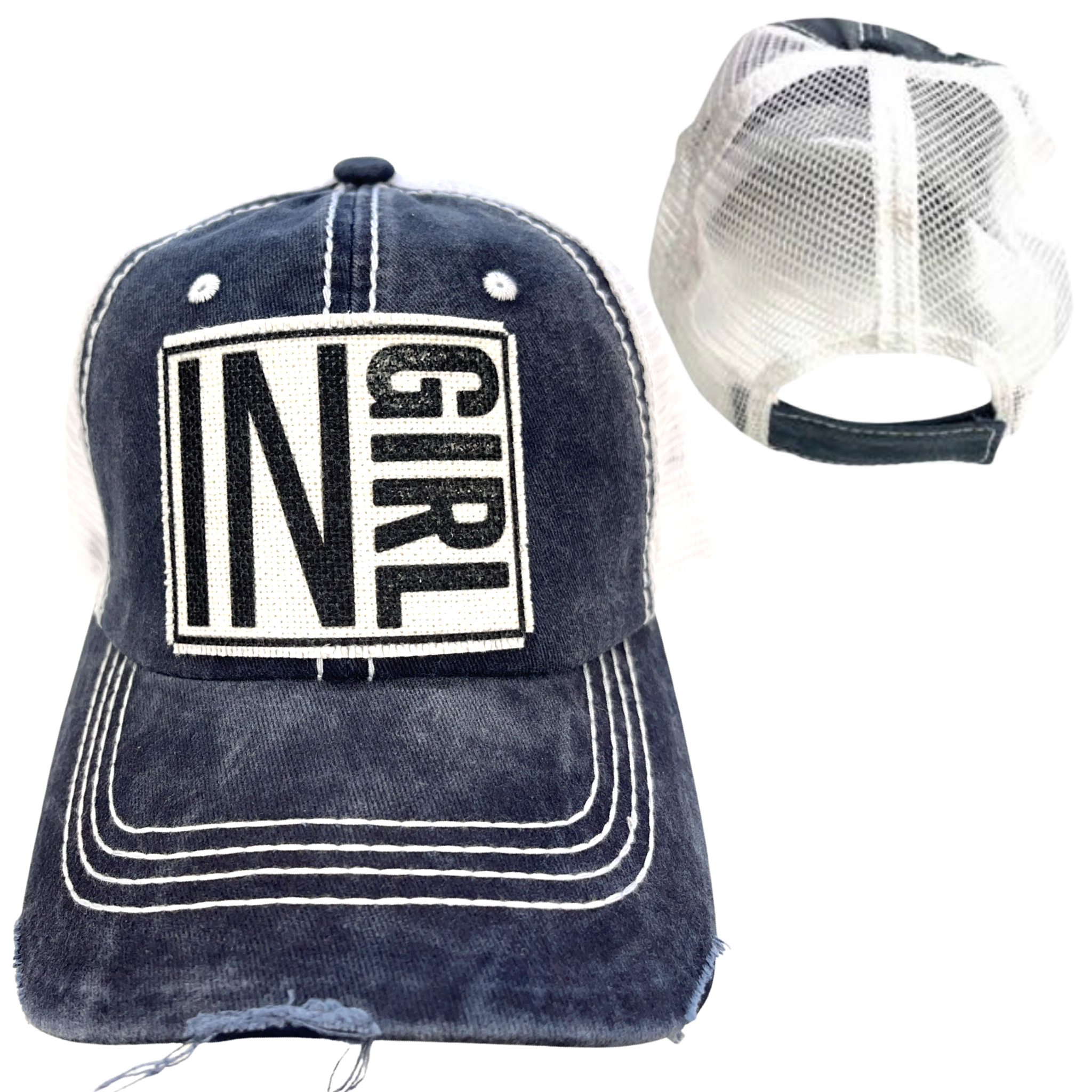 dkhandmade - Vente Casquette queue de cheval – femme - CHAPEAUX INDIANA POUR FILLE10