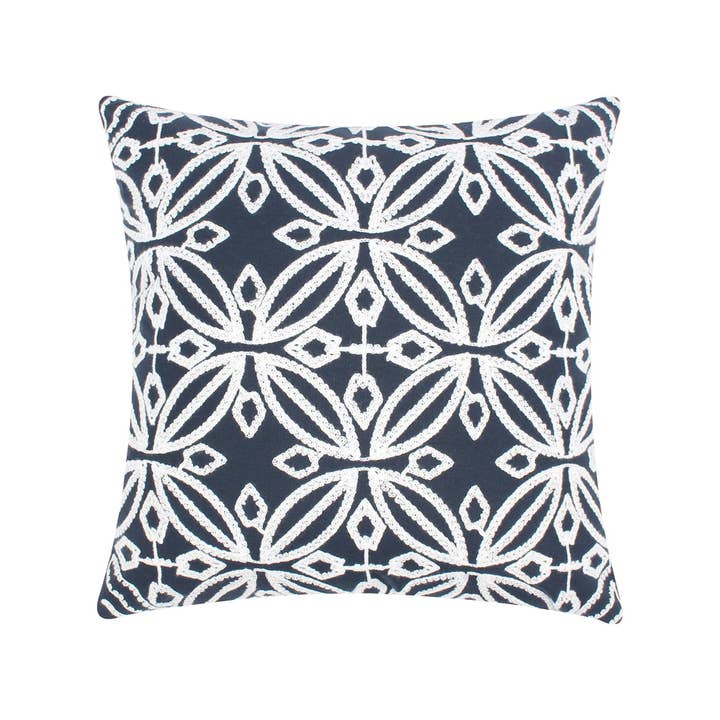 Levtex Home - Wholesale Throw/Decorative Pillow - Magnolia Navy Crewel Pillow