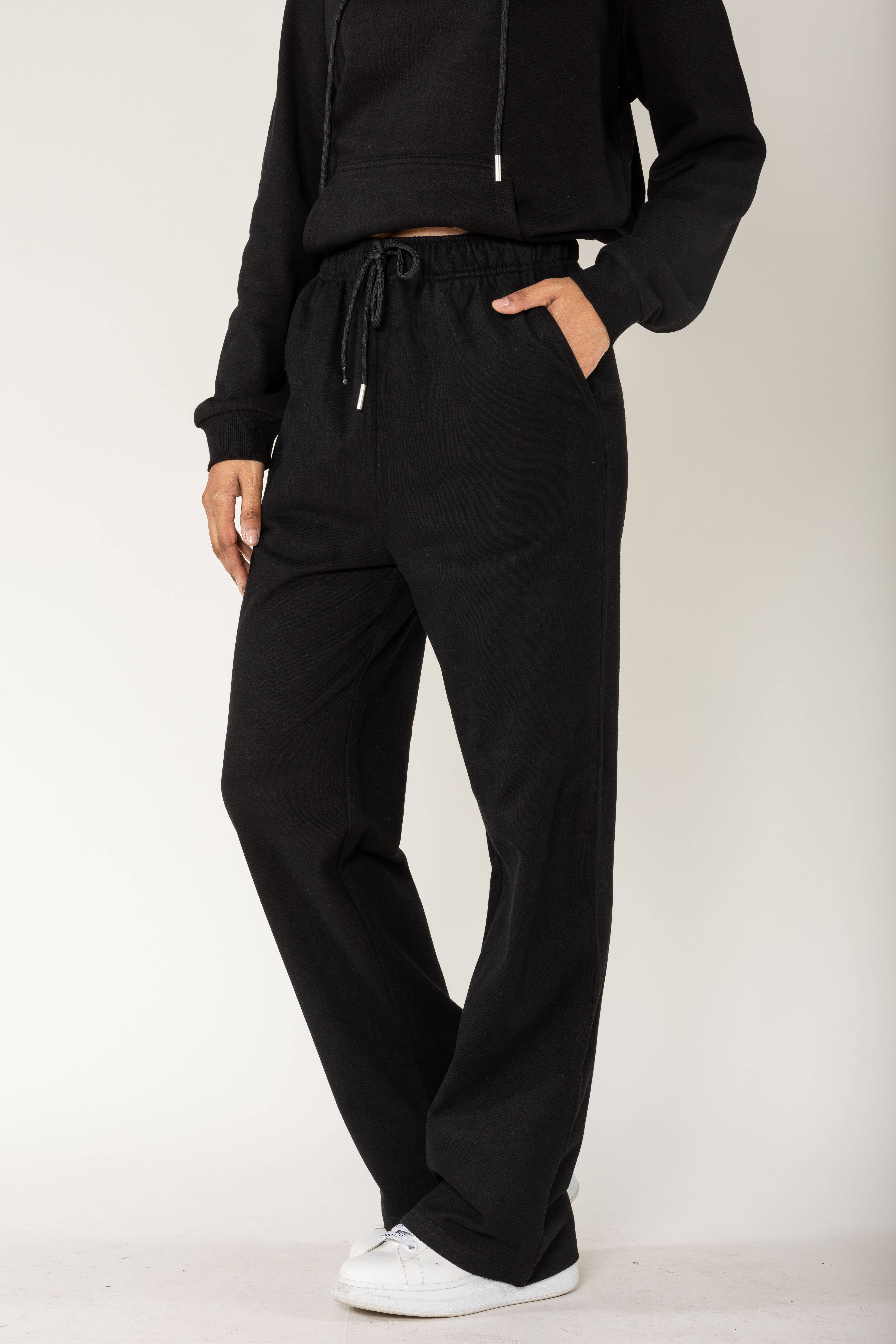 Nina Carter - Wholesale Lounge Sweatpants/Joggers - Women's - F023 loungewear sport flared fleece joggers49