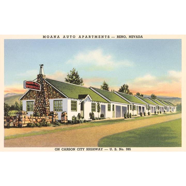 Found Image Press – Íman por atacado – Magnet RS-236 Moana Auto Apartments, Reno, Nevada