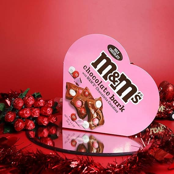 I Got Your Candy - Wholesale Chocolate Box - M&M's Bark Valentine's Day Heart Box 3.5oz - 6ct