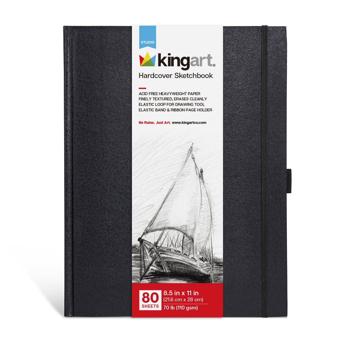 KINGART - Wholesale Sketchbook/Sketchpad - Hardcover Sketchbook 8.5” x 11” - 80 Pages5