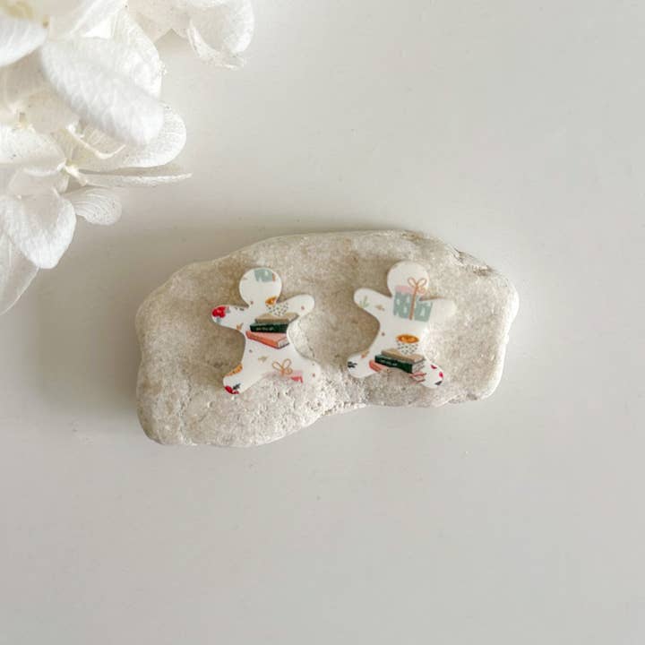 Pollie & Res - Wholesale Stud/post earrings - Christmas Acrylic Studs5