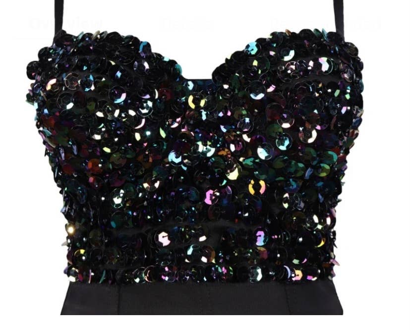SugarQuoteMeNot LLC - Wholesale Bustier - Women's - Hey Hey "Sequin" Bustier0