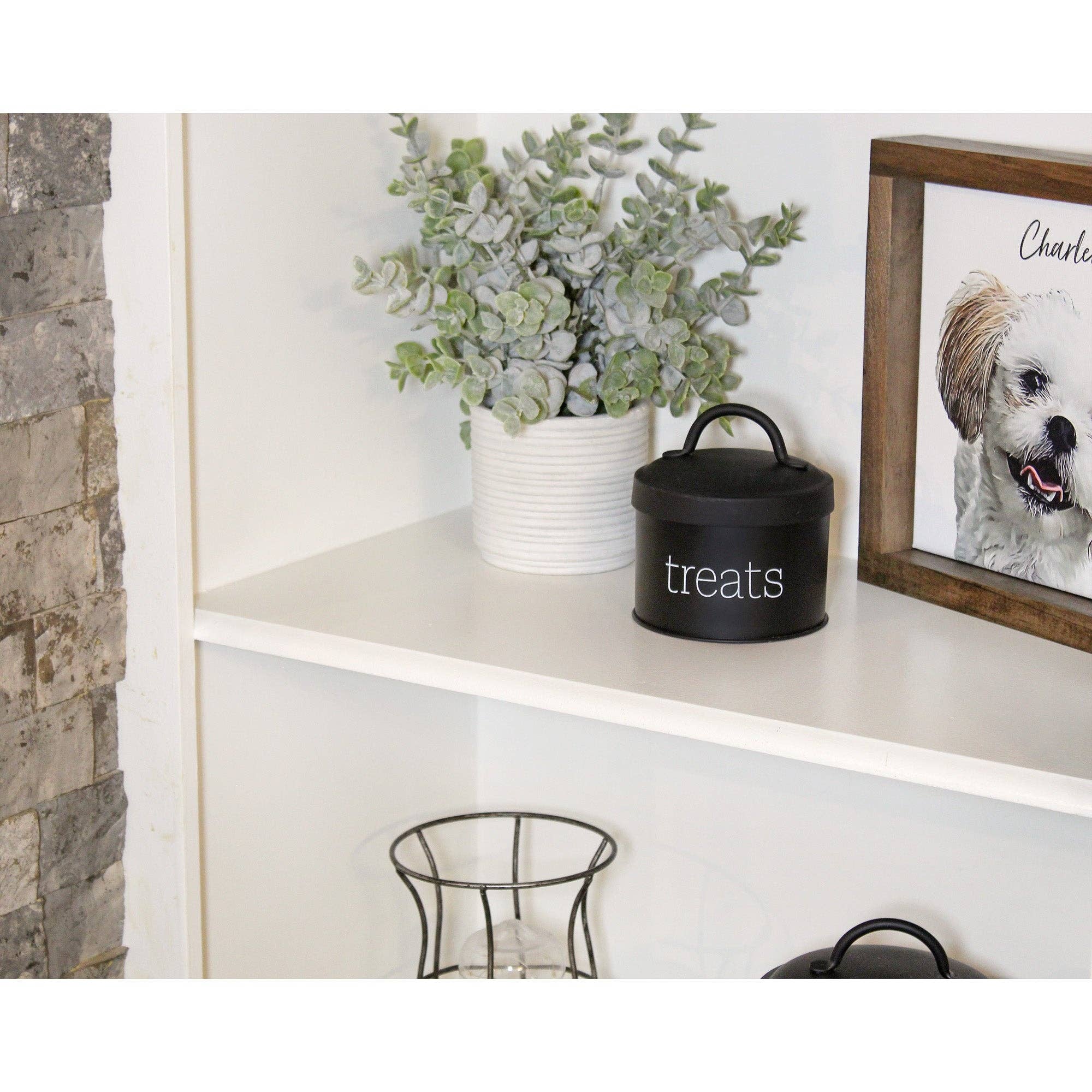 Kurated Korner - Wholesale Pet Treat Jar - Cat/Dog - AuldHome Design Enamelware Cat Treat Container1