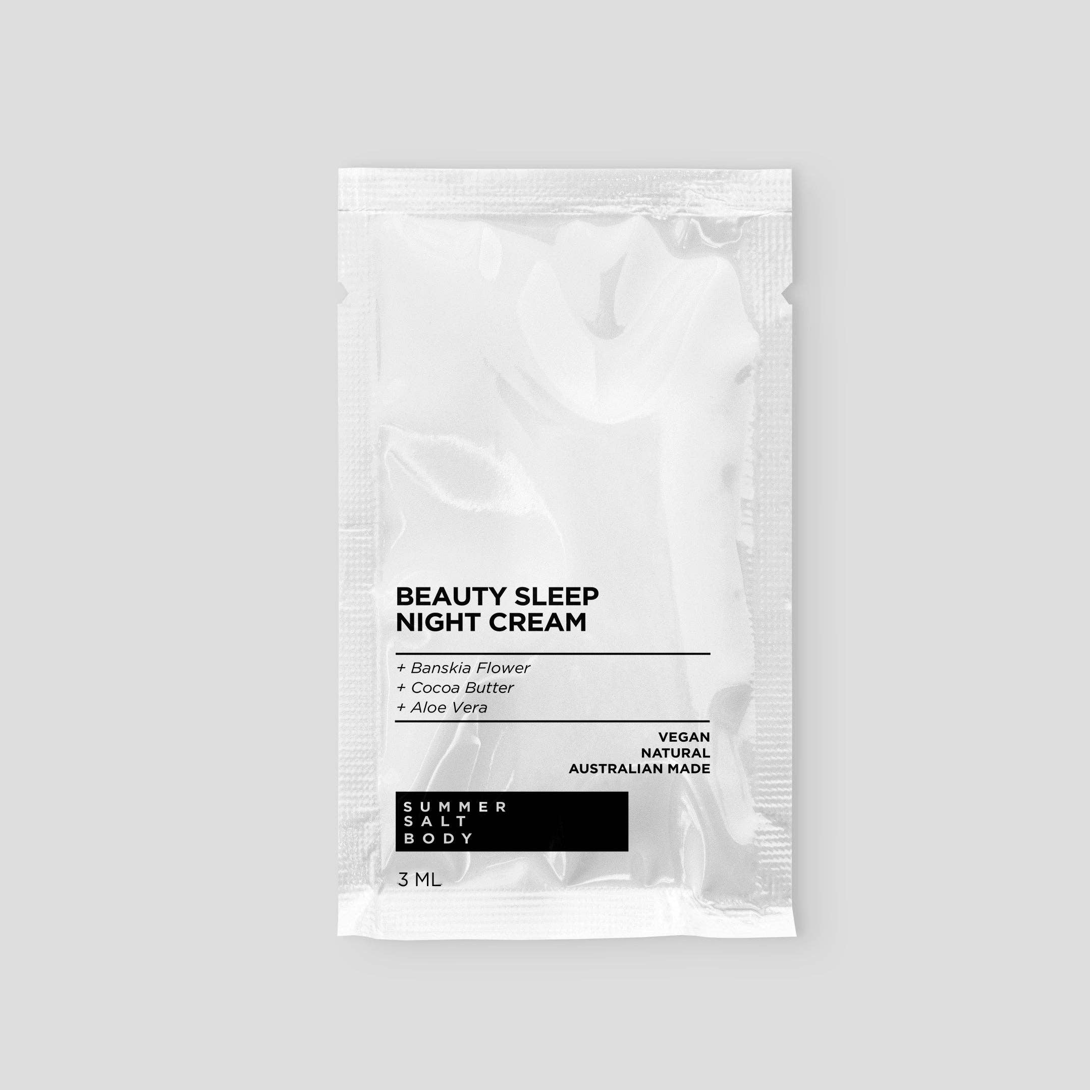 Summer Salt Body – wholesale Night cream – Beauty Sleep Night Cream - 3ml sample