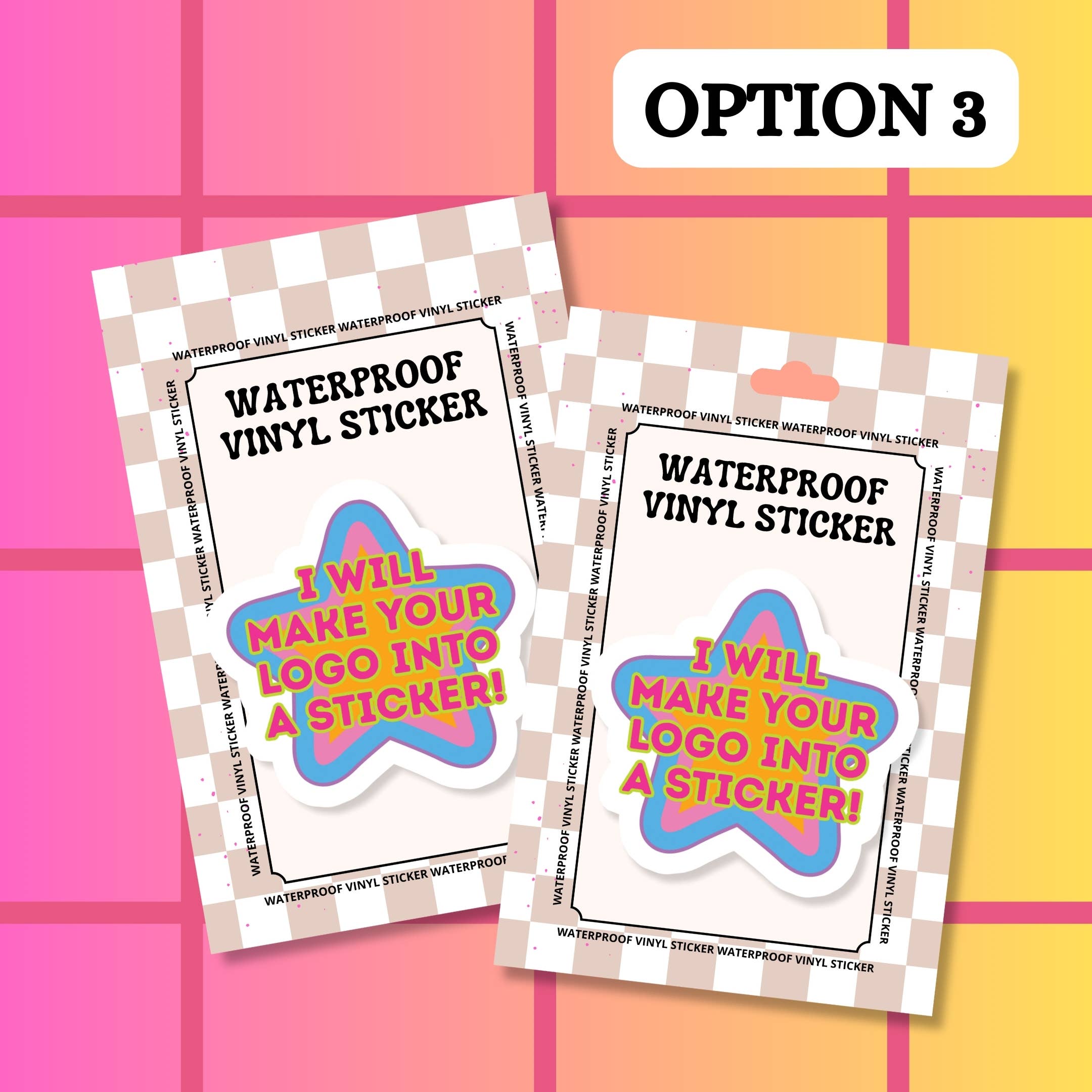 Stickers+ X Ashley Bexar - Wholesale Sticker - Custom Logo Waterproof Vinyl Sticker (Your Design)3