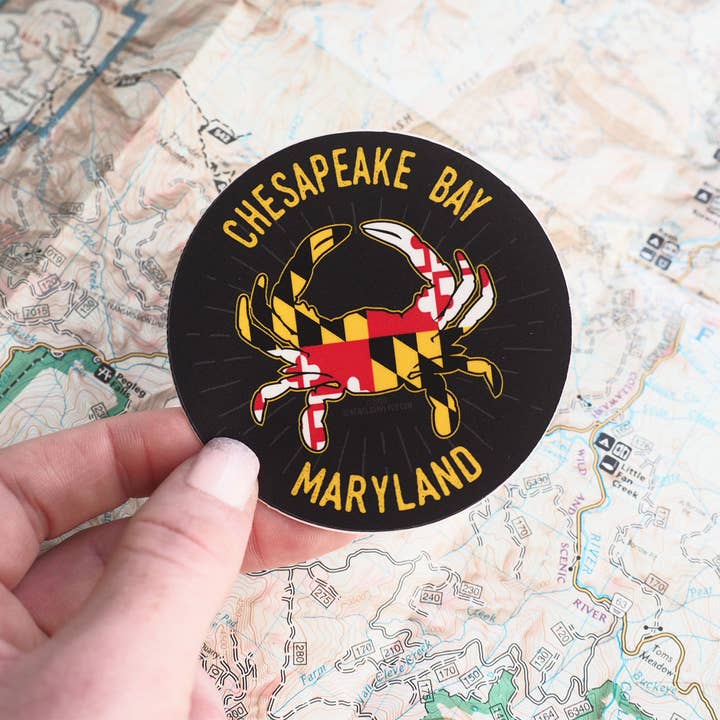 Sentinel Supply - Wholesale Sticker - Chesapeake Bay Maryland Crab Sticker4