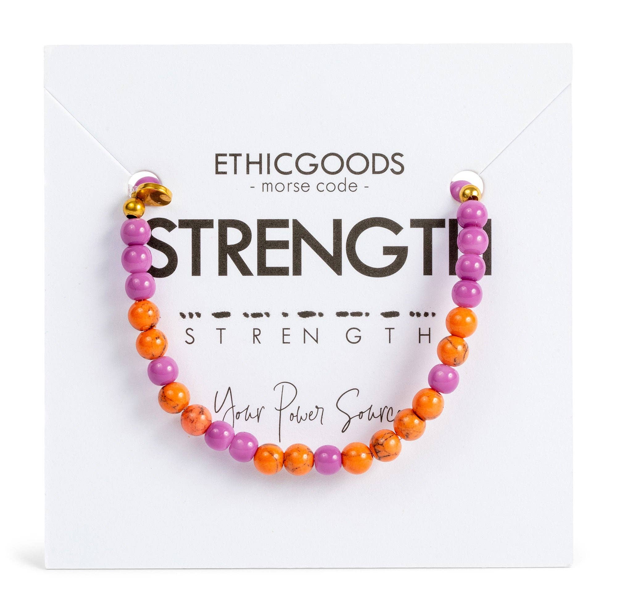 ETHICGOODS - Vente Bracelet de perles - Bracelet Morse Code | FORCE0