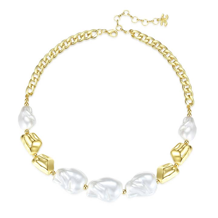 Collier tendance en perles baroques pour la vente par Classicharms