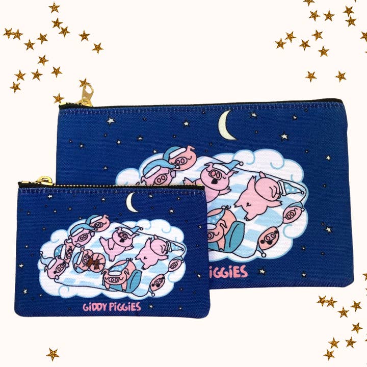 Giddy Piggies - Wholesale Pouch - Women's - Giddy Piggies Bedtime Zipper Pouches0