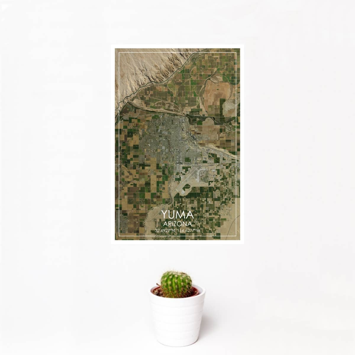JACE.design - Wholesale Art Print - Yuma AZ Map Print Satellite0