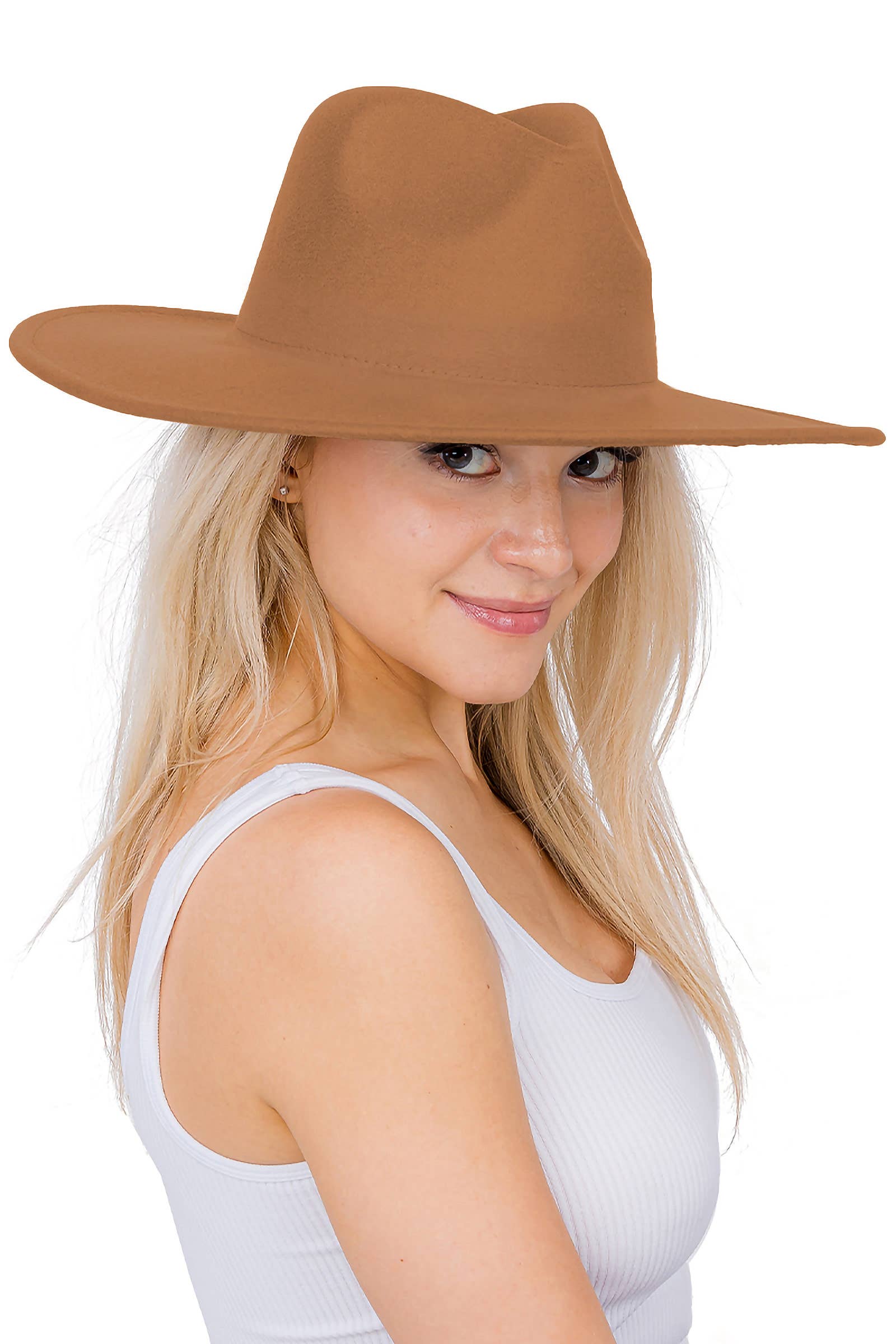 Cap Zone – Fedora - Mulher por atacado – Chapéu Rancher Cap Zone com Aba Larga, Reta e Lisa15