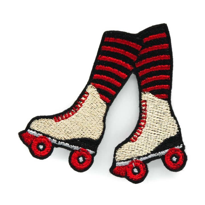 Roller Derby Skridskor Iron På Broderad Patch för wholesale av Project Pinup