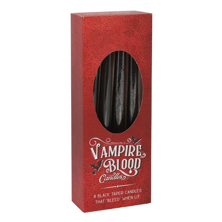 Something Different Wholesale - Wholesale Tapered Candle/Candlestick - Set of 8 Gothic Vampire Blood Taper Candles
