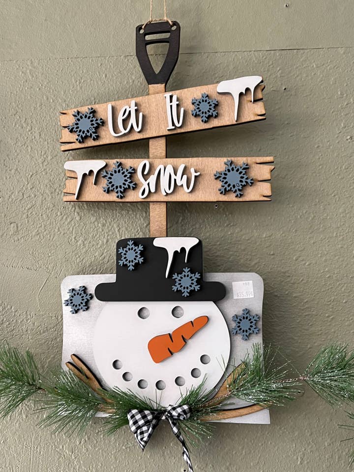 Pá de neve com chapéu porta-cabide por atacado de Rustic Home Co LLC