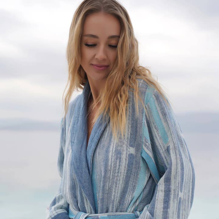 Bagno Milano - Vente Peignoir – femme - Collection de peignoirs et ponchos en peshtemal bio Bagno Milano26