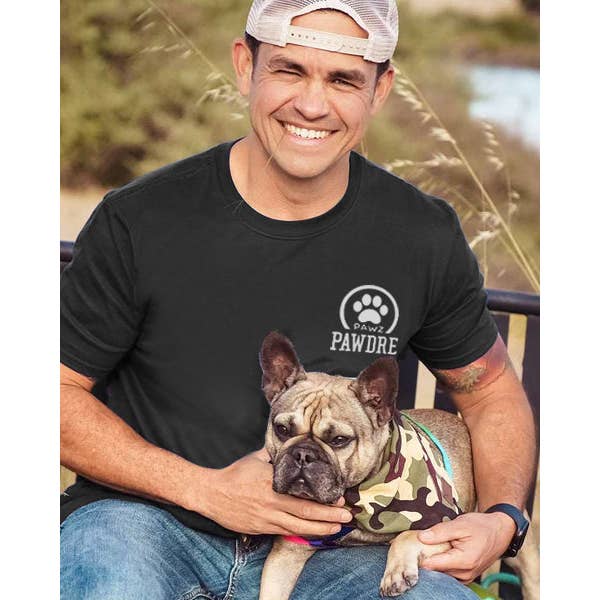 Pawdre T-Shirt mit linker Brust für den Großhandel von PAWZ