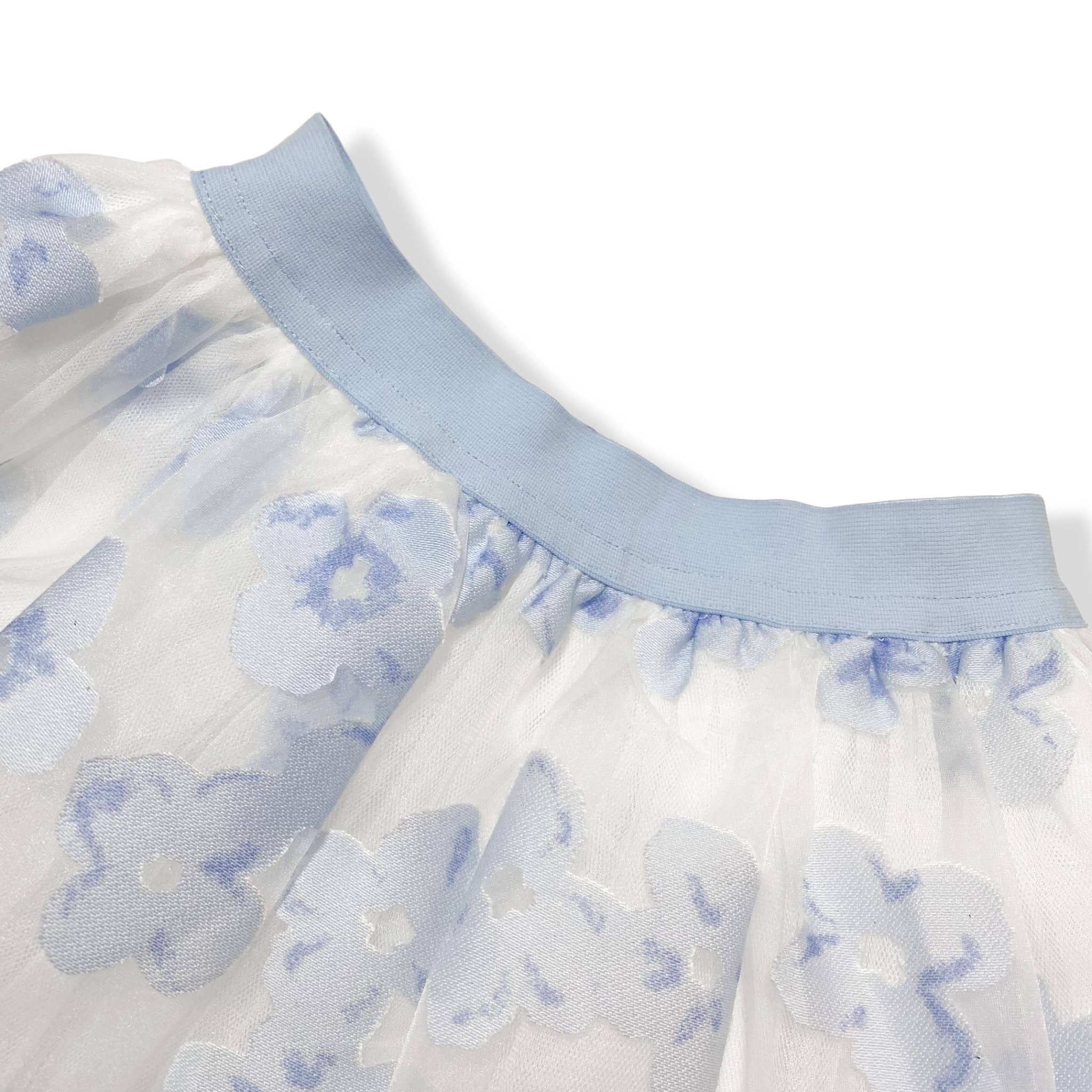 Doe a Dear – wholesale Tutu - Barn – 17023-B Blommig Nät Tutu (2 Färger)2