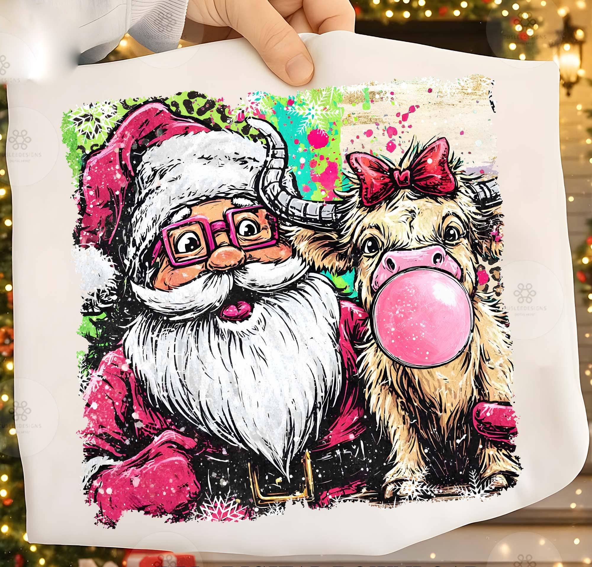 NVC Ecommerce LLC – Großhandel T-Shirt (Grafikdruck) – Damen – Preppy Weihnachtsmann und Rentier Shirt, Weihnachtsmann Sweatshirt2