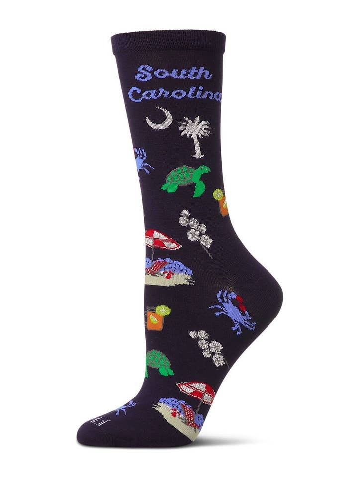 Navy South Carolina Bamboo Crew for wholesale on Faire