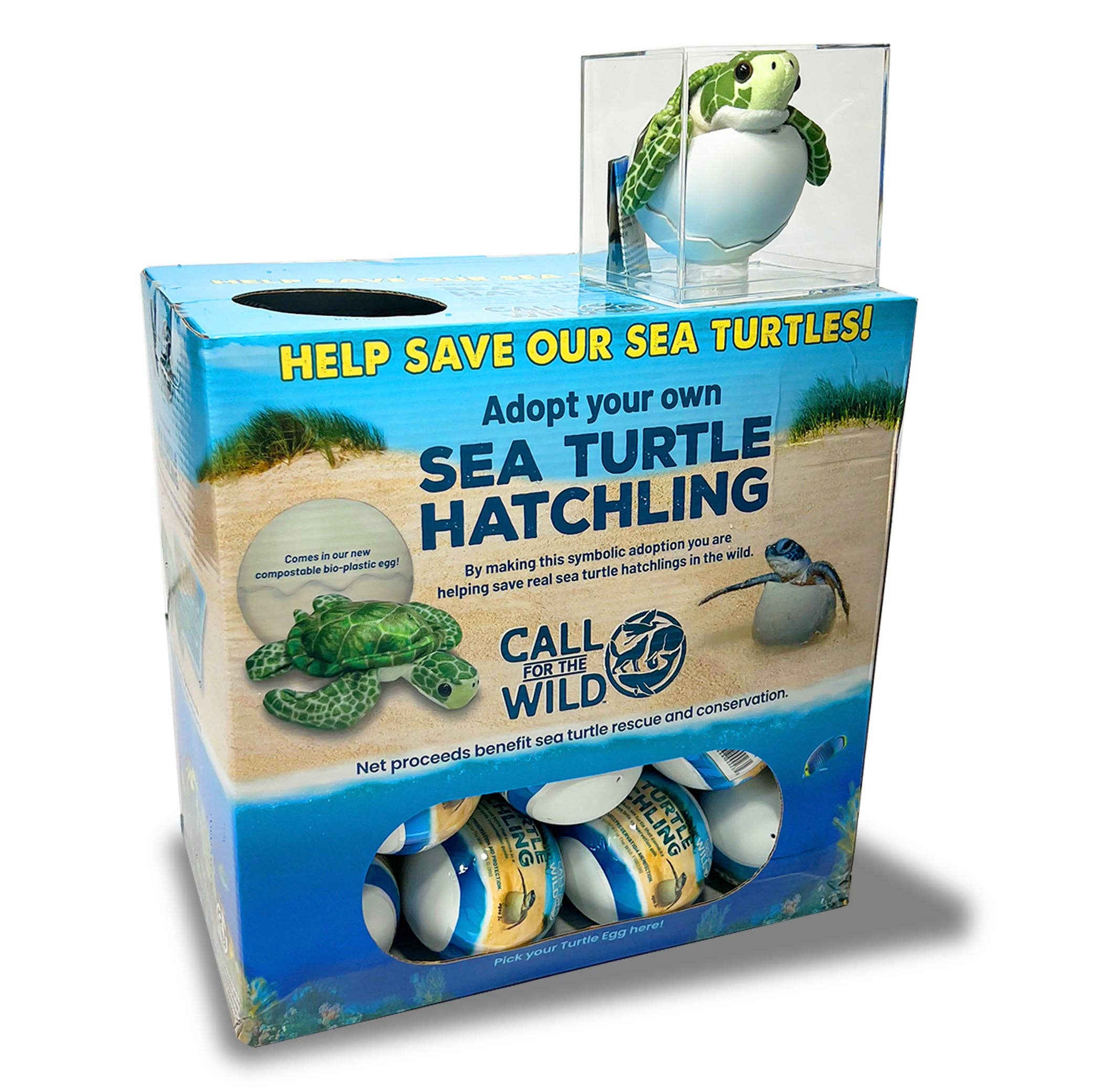 Call For The Wild - Wholesale Stuffed/Plush Toy - Kids & Baby - Sea Turtle Hatchling Example Display1