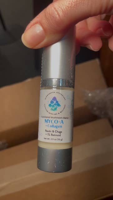 Glowshroom Apothecary - Wholesale Facial Serum/Concentrate - Myco-A + Collagen – Mushroom, 1% Retinol & Collagen Serum4