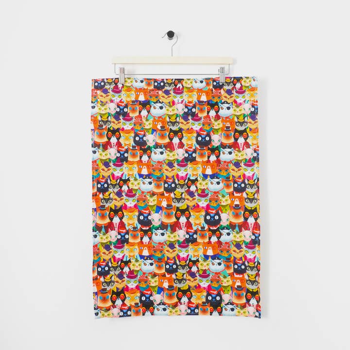 Cattastic Friends tea towel for wholesale by DesignPlace