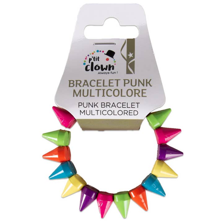 P'tit Clown - Wholesale Costume - Unisex - Punk Bracelet - Fluorescent Multicolor