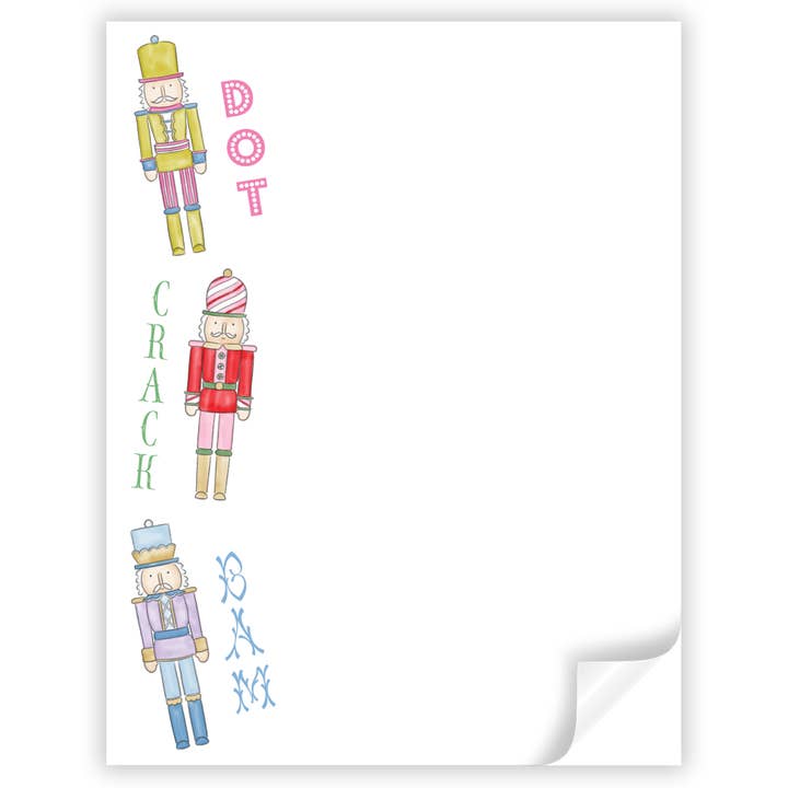 Katherine Kelly Design - Wholesale Notepad - Dot Crack Bam Nutcracker Mahjong Notepad