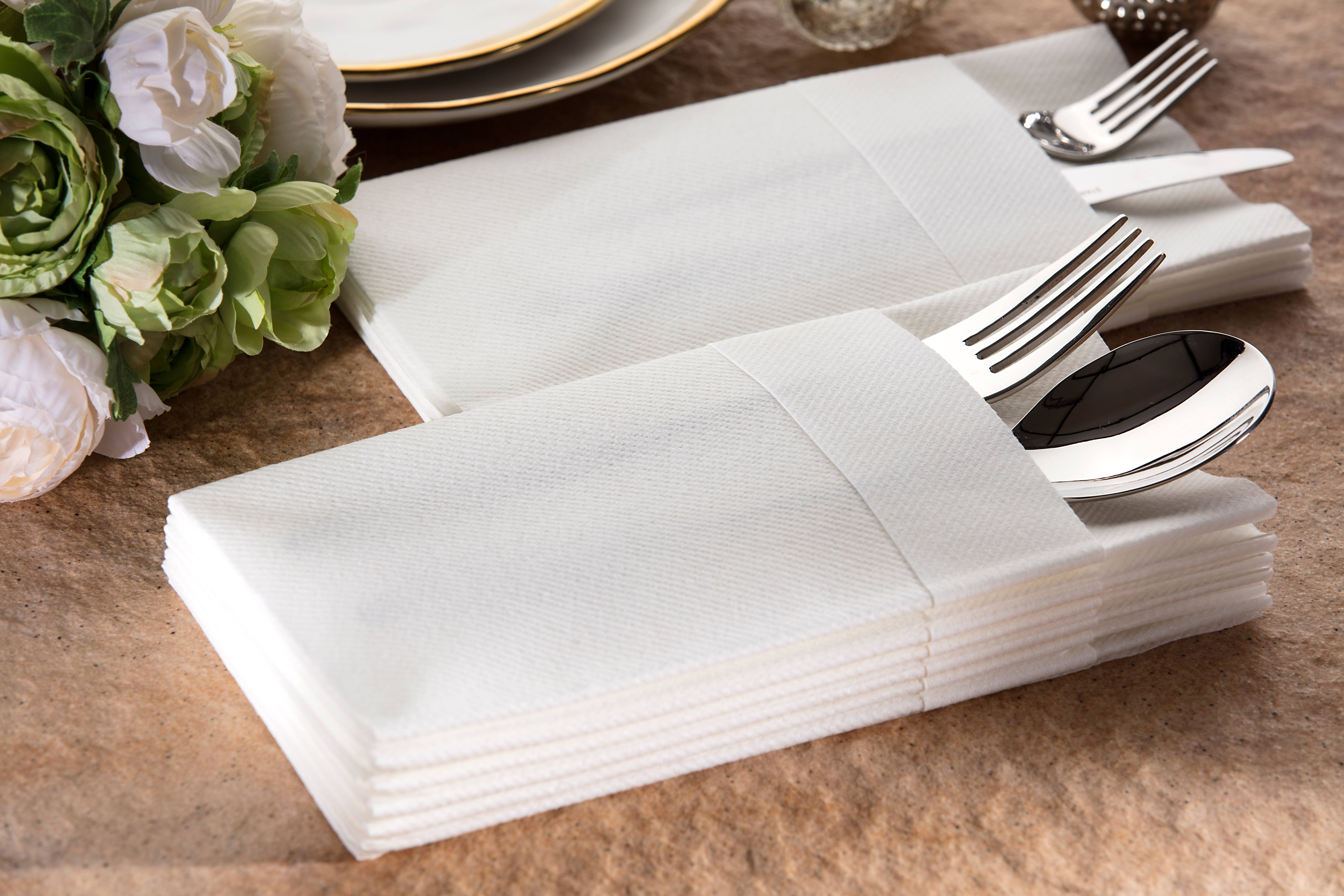 Moyes Home – wholesale Disposable napkin – Premium Linen-Feel Dinner Napkins Disposable with Pocket20