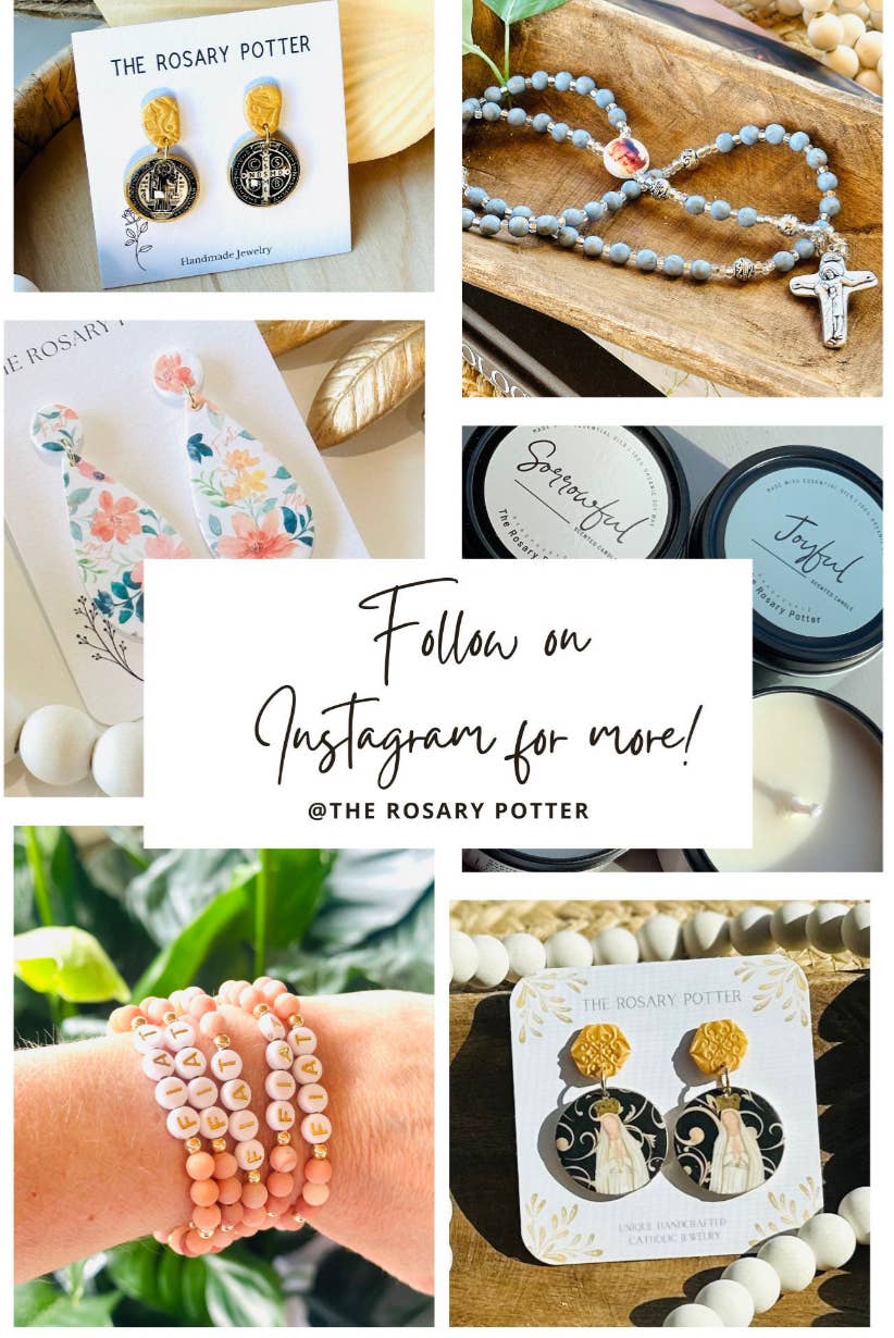 The Rosary Potter - Wholesale Keychain - Unisex - Saint Benedict Handmade Polymer Clay Key Ring4